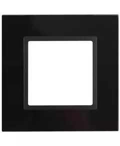 Рамка 1-м 14-5101-05 стекло Elegance черный+антрацит ЭРА Б0034474