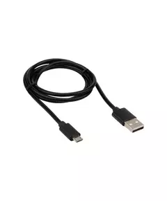 Кабель USB microUSB шнур в металлической оплетке серебристый Rexant 18-4241