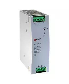 Блок питания на DIN-рейку 150Вт Uвх ~ 220В AC Uвых - 24В DC постоянного тока EKF DR-E-150W-24