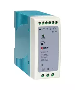 Блок питания на DIN-рейку 60Вт 220В AC/24В DC постоянного тока EKF DR-M-60W-24