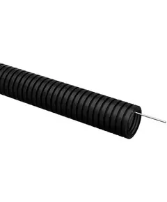 Труба гофрированная ПВХ d40мм с протяжкой черн. (уп.15м) ELASTA IEK ET-TG21-121-040-015-K02
