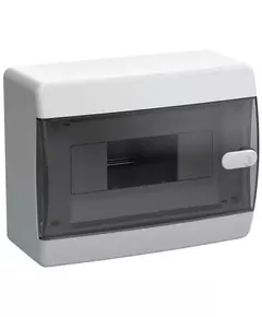 Корпус ЩРН-П-8 UNION Compact IP41 черн. прозр. дверь пластик. IEK UIC-KP12-N-08-41-K01
