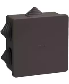 Коробка распаячная ОП 85х85х40 IP44 КМ41235 6 гермовводов черн. IEK UKO21-085-085-040-K02-44