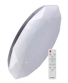 Светильник светодиодный PREMIUM DIAMOND 55Вт 230В 3000-6500К 4400лм IP40 350х90мм настенно-потолочный управляемый с пультом ДУ КОСМОС KSDiam55W