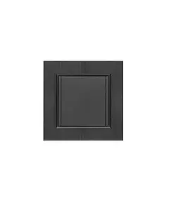 Розетка 1-м с крышкой Karea LINE STAR с заземл. дым. металлик Makel 86050029