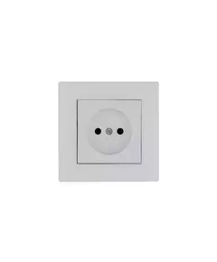 Розетка 1-м Karea RIZZ без заземл. бел. Makel 88001022