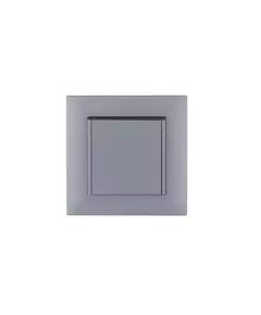 Розетка 1-м с крышкой Karea RIZZ STAR с заземл. сер. Makel 88065029