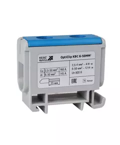 Клемма вводная силовая OptiClip КВС 6-50 син. КЭАЗ 351040