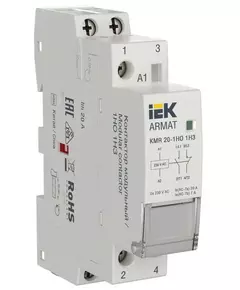 Контактор модульный KMR 20А 230В AC 1НО 1НЗ ARMAT IEK AR-KMR10-020-11-230