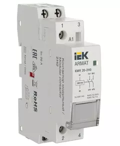 Контактор модульный KMR 20А 230В AC 2НО ARMAT IEK AR-KMR10-020-20-230