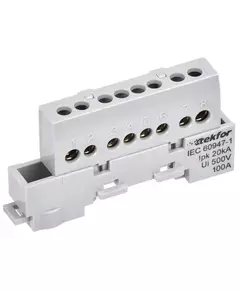 Шина L "фаза" изол. на универс. держ. 6х9-8-Ср TEKFOR IEK TF-NN10-08-KL-K03