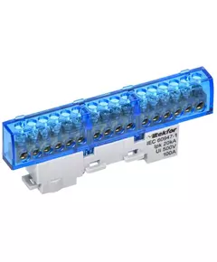 Шина нулевая N изол. на универс. держ. 6х9-16-С TEKFOR IEK TF-NN10-16-KL-K07
