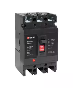 Выключатель автоматический 3п 160А 18кА LS125 ProPact EKF mccb-125-18-3-160-ls