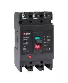 Выключатель автоматический 3п 63А 18кА LS125 ProPact EKF mccb-125-18-3-63-ls