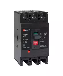 Выключатель автоматический 3п 10А 15кА LS63 ProPact EKF mccb-63-15-3-10-ls