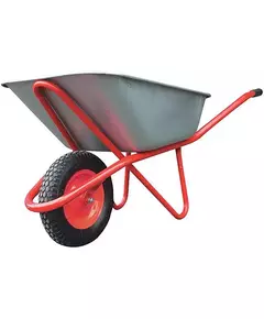 Тачка строительная ПУ колесо 90л грузоподъемность 200кг Профи FIT 77627