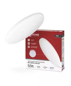 Светильник светодиодный NEO SIMPLE-5540-WH 55Вт 4000К 4400лм 230В 375х59мм бел. IN HOME 4690612060811
