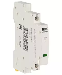 Лампа индикаторная одинарная LED 110-230В AC зел. ARMAT IEK AR-LED-1-1-G