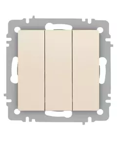 Выключатель 3-кл. СП Accent 6-106-02 10А IP20 250В AL/CU сл.кость Intro Б0063534