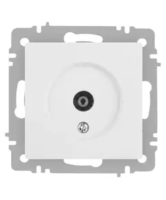 Розетка телевизионная одиночная TV СП Accent 6-301-01М IP20 бел. матов. Intro Б0063603