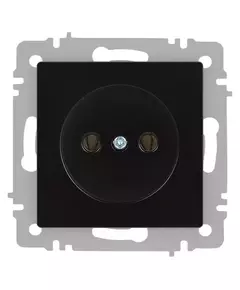 Розетка 1-м СП Accent 6-201-05 16А IP20 250В 2P антрацит Intro Б0063665