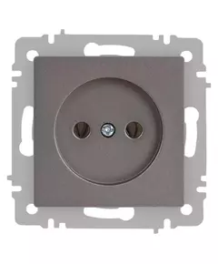 Розетка 1-м СП Accent 6-201-09 16А IP20 250В 2P титан Intro Б0063673