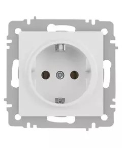 Розетка 1-м СП Accent 6-202-01М 16А IP20 250В 2P+E Schuko бел. матов. Intro Б0063681