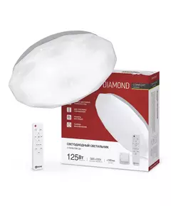 Светильник светодиодный COMFORT DIAMOND 125Вт 3000-6500К 10000лм 230В 500х105мм с пультом ДУ IN HOME 4690612059488