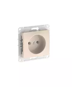 Розетка Glossa 16А без заземл. быстрозажим. клем. механизм беж. SE GSL000241S