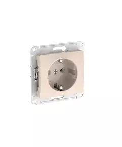 Розетка Glossa 16А с заземл. быстрозажим. клем. механизм беж. SE GSL000243S