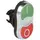 Кнопка двойная IP66 красн./черн. Osmoz Leg 023980
