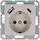Розетка Shuko 16А с заземл. защ. шторки с 2-мя заряд. устройствами USB тип A+C 25Вт механизм тауп Jasmart G5501USB-25T