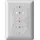 Розетка 2-м СП W59 16А IP20 с заземл. защ. шторки в сборе бел. SchE RS16-255-18