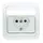Розетка 1-м СП Mimoza 16А IP20 с крышкой бел./бел. Makel 12029