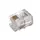 Джек телеф. 6P-4C (уп.100шт) Rexant 05-1012