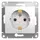 Механизм розетки 1-м СП Glossa 16А IP20 с заземл. бел. SchE GSL000143