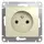 Механизм розетки 1-м СП Glossa 16А IP20 без заземл. беж. SchE GSL000241