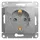 Механизм розетки 1-м СП Glossa 16А IP20 с заземл. защ. шторки алюм. SchE GSL000345