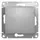 Механизм переключателя 1-кл. СП Glossa 10А IP20 (сх. 6) 10AX алюм. SchE GSL000361