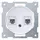 Механизм розетки комп. + телеф.2-м СП Florence RJ11/RJ45 кат.5e бел. 1E20801300 OneKeyElectro 2172771