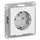 Механизм розетки 1-м СП AtlasDesign 16А IP20 с заземл. защ. шторки бел. SchE ATN000145