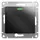 Механизм выключателя 1-кл. СП Glossa 10А IP20 (сх. 1а) 10AX с подсветкой антрацит SchE GSL000713