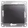 Механизм выключателя 1-кл. СП Glossa 10А IP20 (сх. 1) 10AX графит SchE GSL001311