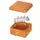 Коробка ответвительная FS 100х100х50мм 5р 450В 10А 6кв.мм с каб. вводами и клеммн. IP55 пластик. DKC FSB11506