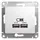 Розетка USB 2-м СП Glossa A+A 5В/2.1А 2х5В/1.05А механизм бел. SchE GSL000133