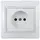 Розетка 1-м СП Plano 1-201-01 16А IP20 250В 2P бел. Intro Б0053859