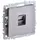 Розетка компьютерная СП RJ45 кат.6 BRITE РК11-БрС сталь IEK BR-K10-2-K46