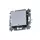 Выключатель 1-кл. СП Levit IP20 с подсветкой серебр./дым. черн. ABB 2CHH590146A6070