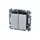 Переключатель 2-кл. СП Levit IP20 серебр./дым. черн. ABB 2CHH595245A6070