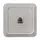 Розетка телефонная 1-м СП Bolleto 7034 16А IP20 бел. ASD / IN HOME 4690612000398
